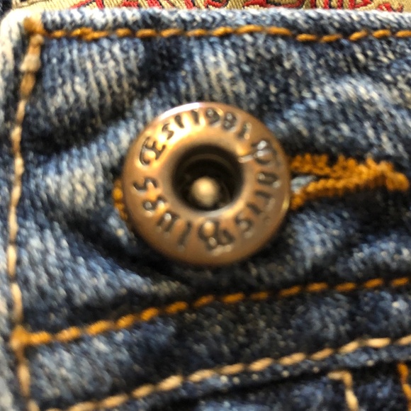 Paris Blues Jean Micro Mini Skirt size 9 Y2K Distressed Vintage micro mini skirt - Picture 11 of 11